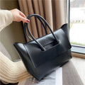 Retro Tote Shoulder Bag – Large Capacity PU Leather Handbag for Women
