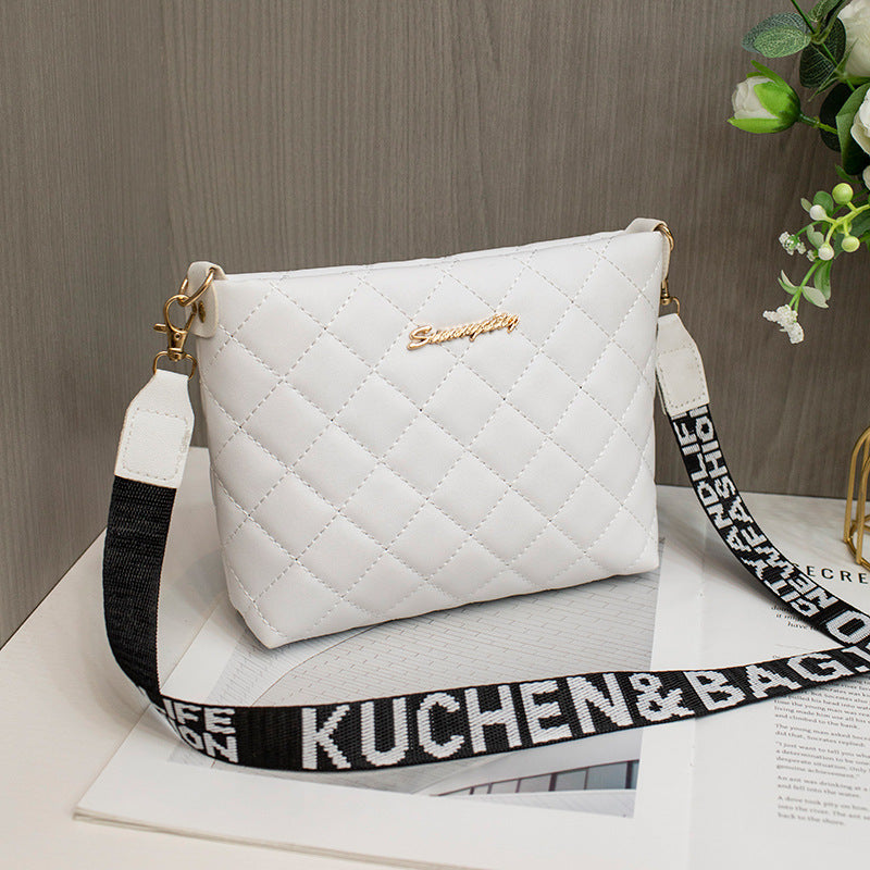 Quilted Chain Crossbody Bag – Chic PU Leather Bucket Purse for Women