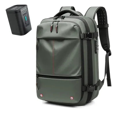 19" Travel Backpack – Waterproof Business Laptop Bag with Vacuum Compression