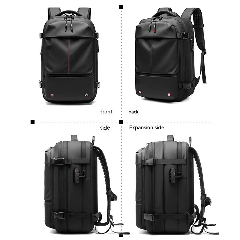 19" Travel Backpack - Waterproof Business Laptop Bag with Vacuum Compression